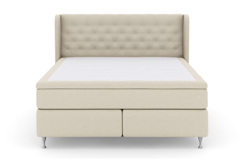 Select No 5 Komplet Sengepakke 180x200 Fast Watergel - Beige/Sølv - Møbler - Senge - Kontinentalsenge