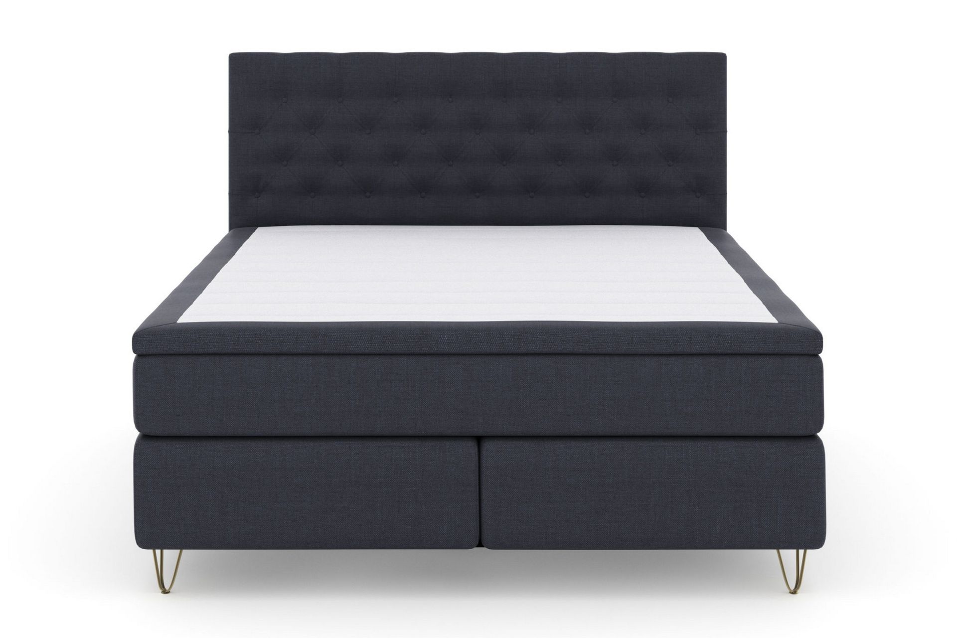 Select No 5 Komplet Sengepakke 180x200 Fast Watergel - Blå/Metal V-form - Møbler - Senge - Komplet sengepakke