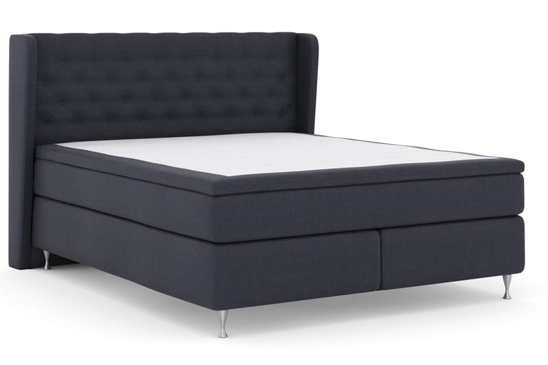 Select No 5 Komplet Sengepakke 180x200 Fast Watergel - Blå/Sølv - Møbler - Senge - Komplet sengepakke