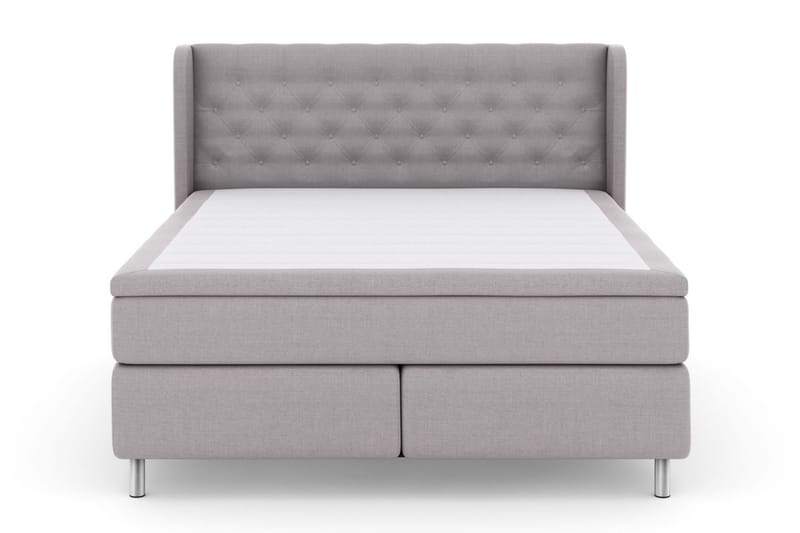 Select No 5 Komplet Sengepakke 180x200 Fast Watergel - Lysegrå/Metal - Møbler - Senge - Kontinentalsenge