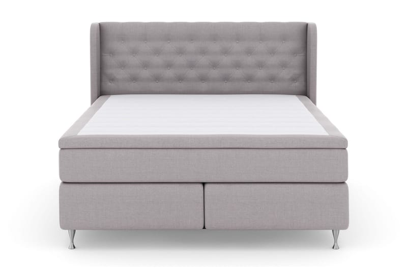 Select No 5 Komplet Sengepakke 180x200 Fast Watergel - Lysegrå/Sølv - Møbler - Senge - Kontinentalsenge