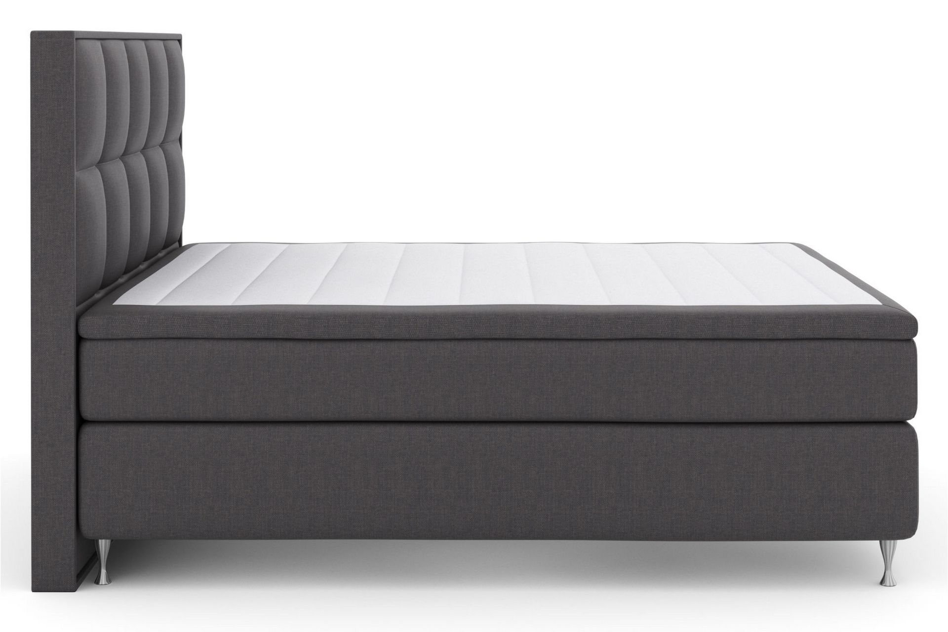 Select No 5 Komplet Sengepakke 180x200 Fast Watergel - Mørkegrå/Sølv - Møbler - Senge - Komplet sengepakke