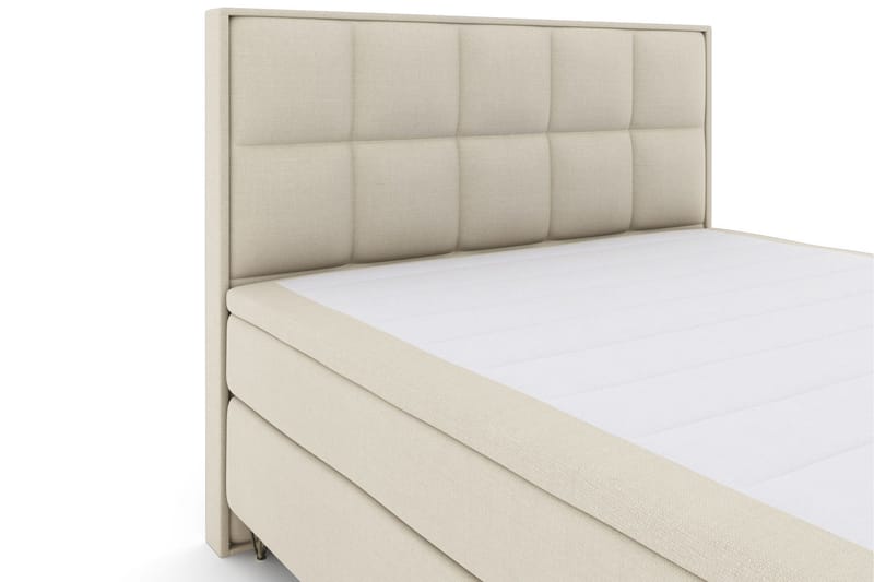 Select No 5 Komplet Sengepakke 180x200 Fast/Medium Latex - Beige/Metal V-form - Møbler - Senge - Kontinentalsenge