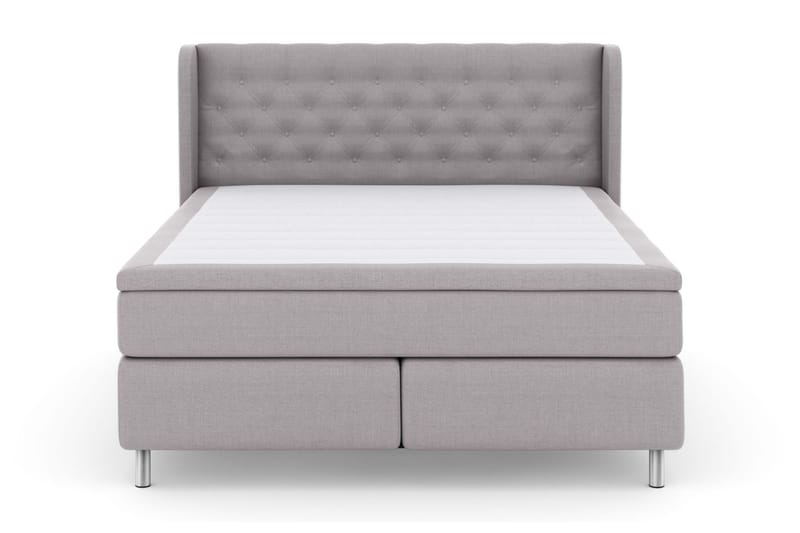 Select No 5 Komplet Sengepakke 180x200 Fast/Medium Latex - Lysegrå/Metal - Møbler - Senge - Komplet sengepakke