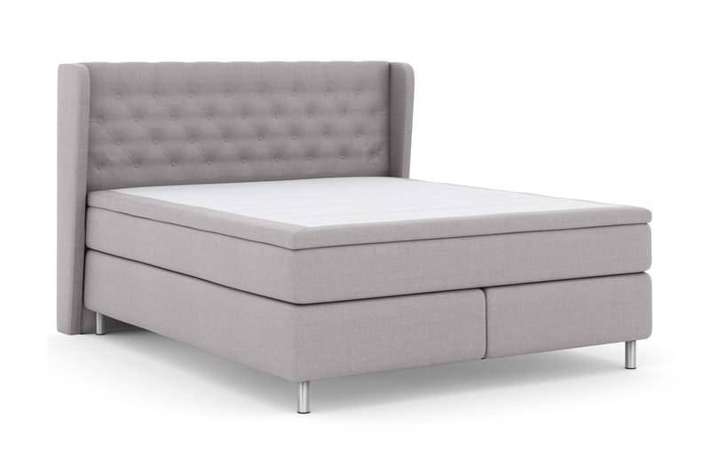 Select No 5 Komplet Sengepakke 180x200 Fast/Medium Latex - Lysegrå/Metal - Møbler - Senge - Komplet sengepakke