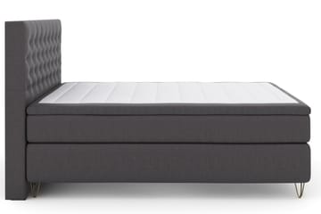 Select No 5 Komplet Sengepakke 180x200 Fast/Medium Watergel - Mørkegrå/Metal V-form - Møbler - Senge - Komplet sengepakke