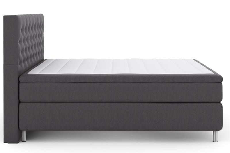 Select No 5 Komplet Sengepakke 180x200 Medium Latex - Mørkegrå metal - Komplet sengepakke - Kontinentalsenge - Dobbeltsenge