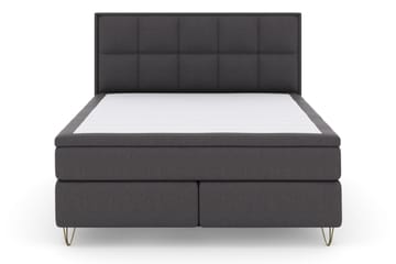 Select No 5 Komplet Sengepakke 180x200 Medium Latex - Mørkegrå/Metal V-form - Møbler - Senge - Komplet sengepakke