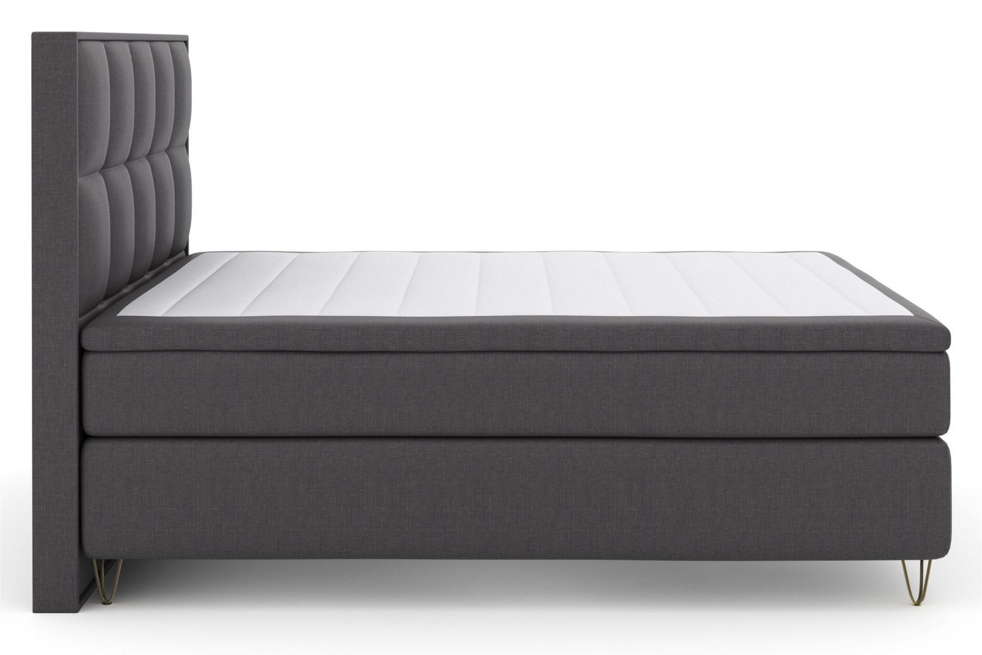 Select No 5 Komplet Sengepakke 180x200 Medium Latex - Mørkegrå/Metal V-form - Møbler - Senge - Komplet sengepakke