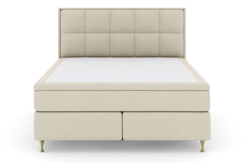 Select No 5 Komplet Sengepakke 180x200 Medium Watergel - Beige/Guld - Møbler - Senge - Kontinentalsenge