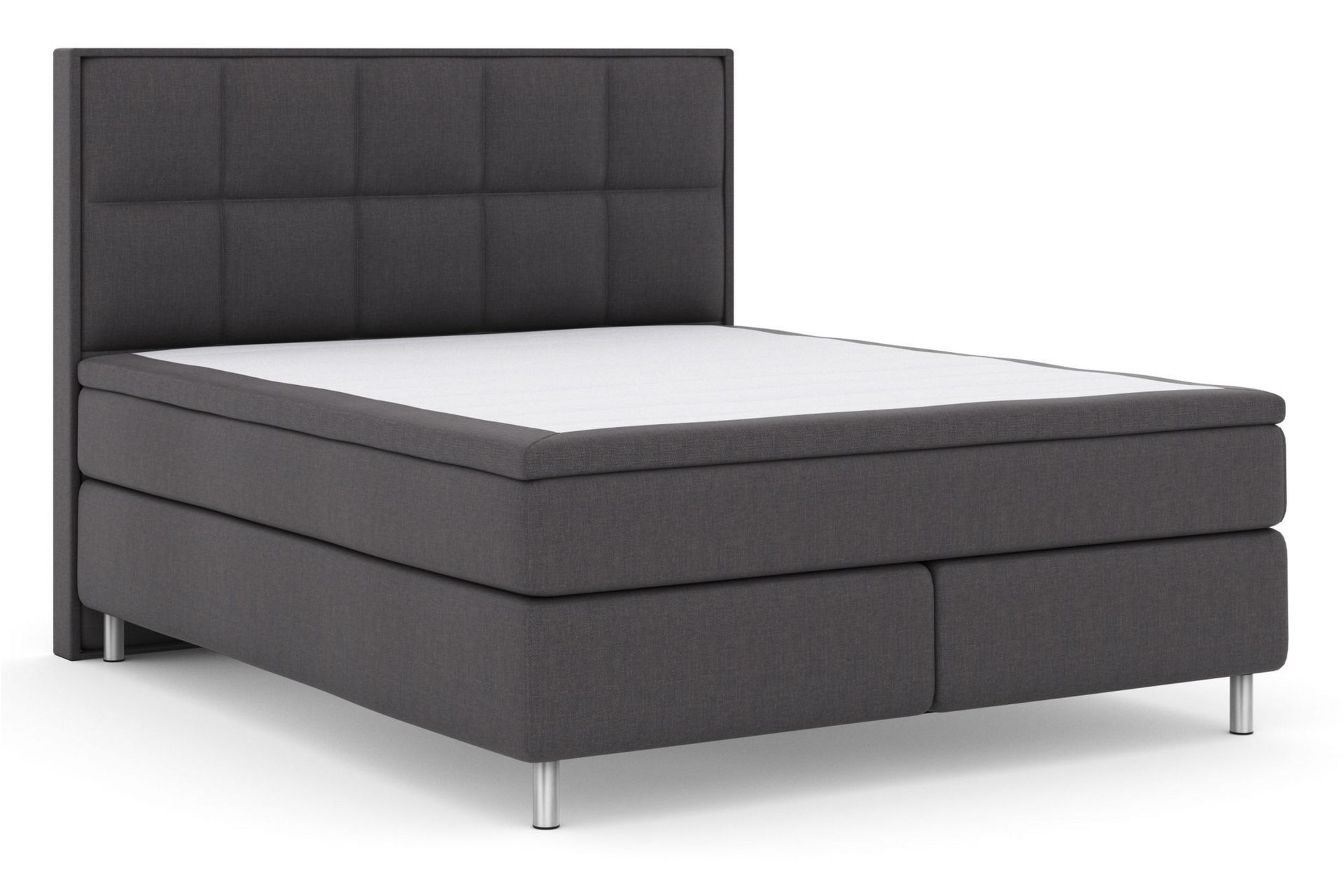 Select No 5 Komplet Sengepakke 180x200 Medium Watergel - Mørkegrå/Metal - Møbler - Senge - Komplet sengepakke