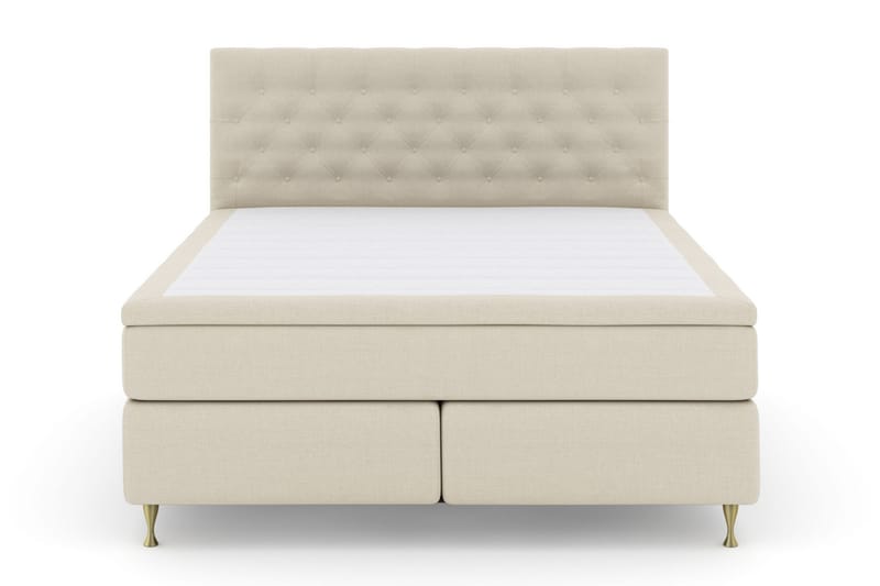 Select No 5 Komplet Sengepakke 210x210 Fast Latex - Beige/Guld - Møbler - Senge - Kontinentalsenge