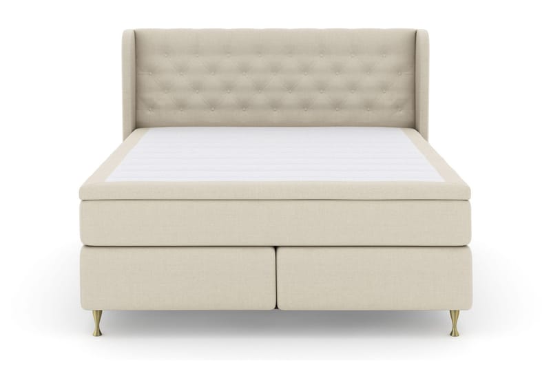 Select No 5 Komplet Sengepakke 210x210 Fast Latex - Beige/Guld - Møbler - Senge - Kontinentalsenge