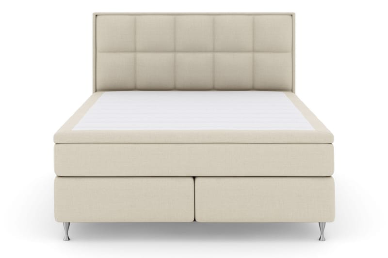 Select No 5 Komplet Sengepakke 210x210 Fast Latex - Beige/Sølv - Komplet sengepakke - Kontinentalsenge - Dobbeltsenge - Familieseng