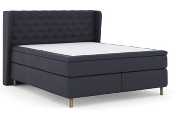 Select No 5 Komplet Sengepakke 210x210 Fast Latex - Blå/Kobber - Møbler - Senge - Komplet sengepakke