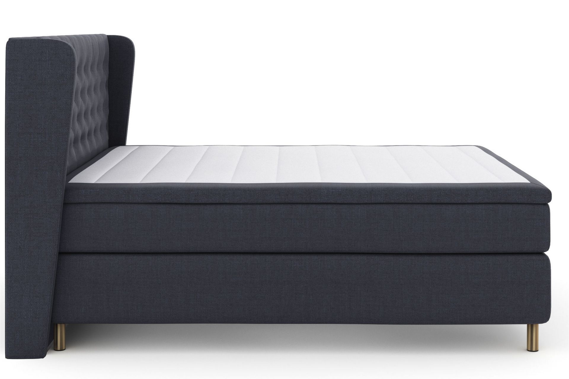 Select No 5 Komplet Sengepakke 210x210 Fast Latex - Blå/Kobber - Møbler - Senge - Komplet sengepakke