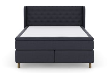 Select No 5 Komplet Sengepakke 210x210 Fast Latex - Blå/Kobber - Møbler - Senge - Komplet sengepakke