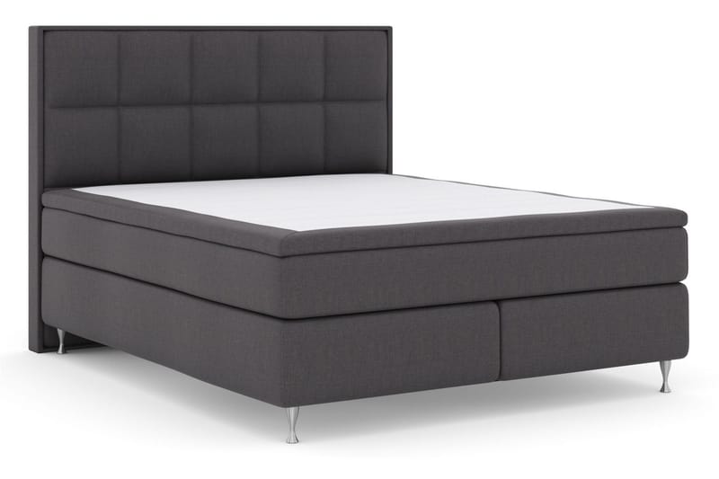 Select No 5 Komplet Sengepakke 210x210 Fast Latex - Mørkegrå/Sølv - Møbler - Senge - Kontinentalsenge