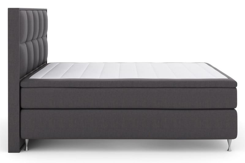 Select No 5 Komplet Sengepakke 210x210 Fast Latex - Mørkegrå/Sølv - Møbler - Senge - Kontinentalsenge