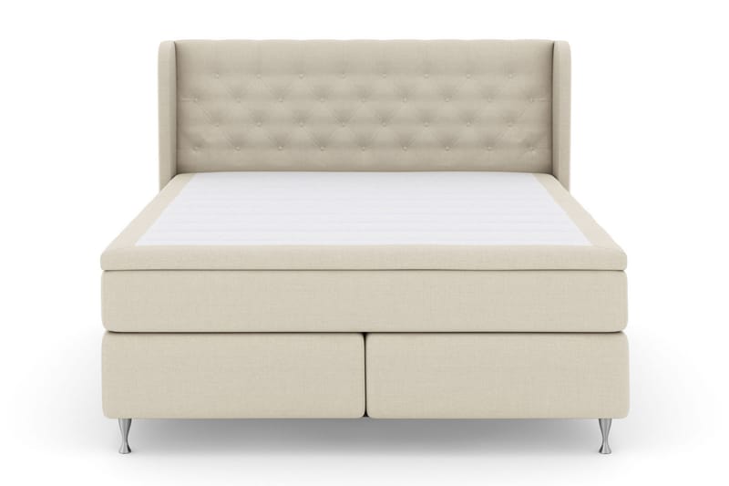 Select No 5 Komplet Sengepakke 210x210 Fast Watergel - Beige/Sølv - Møbler - Senge - Kontinentalsenge