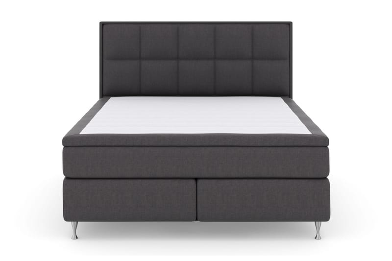 Select No 5 Komplet Sengepakke 210x210 Fast Watergel - Mørkegrå/Sølv - Møbler - Senge - Komplet sengepakke