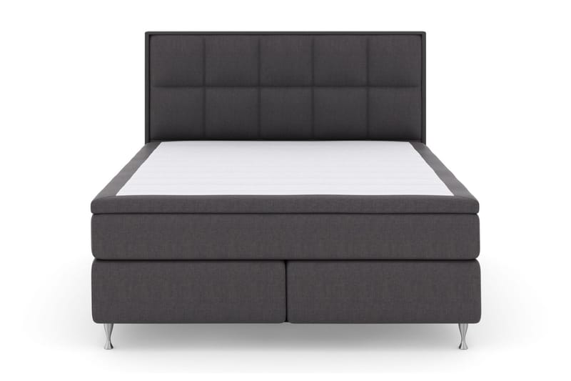 Select No 5 Komplet Sengepakke 210x210 Fast Watergel - Mørkegrå/Sølv - Møbler - Senge - Kontinentalsenge