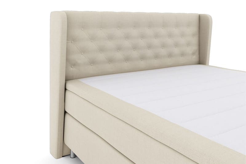 Select No 5 Komplet Sengepakke 210x210 Fast/Medium Latex - Beige/Metal - Møbler - Senge - Kontinentalsenge