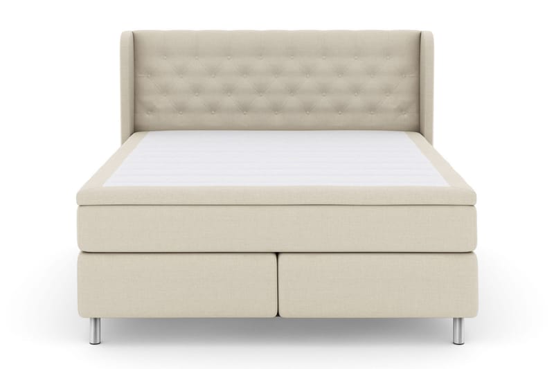 Select No 5 Komplet Sengepakke 210x210 Fast/Medium Latex - Beige/Metal - Møbler - Senge - Kontinentalsenge