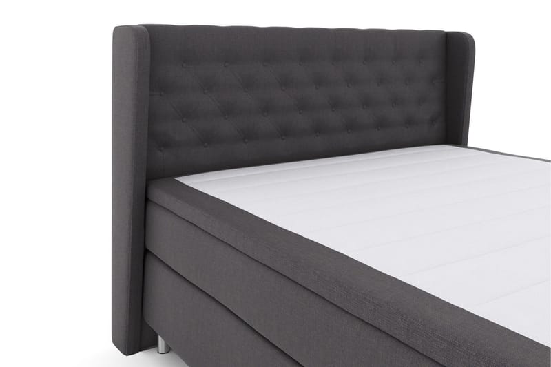 Select No 5 Komplet Sengepakke 210x210 Fast/Medium Latex - Mørkegrå/Metal - Møbler - Senge - Kontinentalsenge