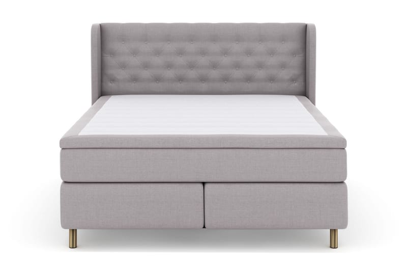 Select No 5 Komplet Sengepakke 210x210 Fast/Medium Watergel - Lysegrå/Kobber - Møbler - Senge - Kontinentalsenge