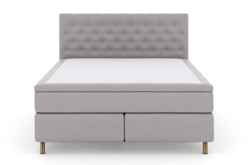 Select No 5 Komplet Sengepakke 210x210 Fast/Medium Watergel - Lysegrå/Kobber - Møbler - Senge - Kontinentalsenge