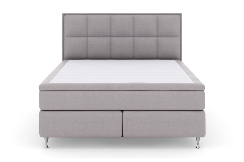 Select No 5 Komplet Sengepakke 210x210 Fast/Medium Watergel, Lysegrå/Sølv