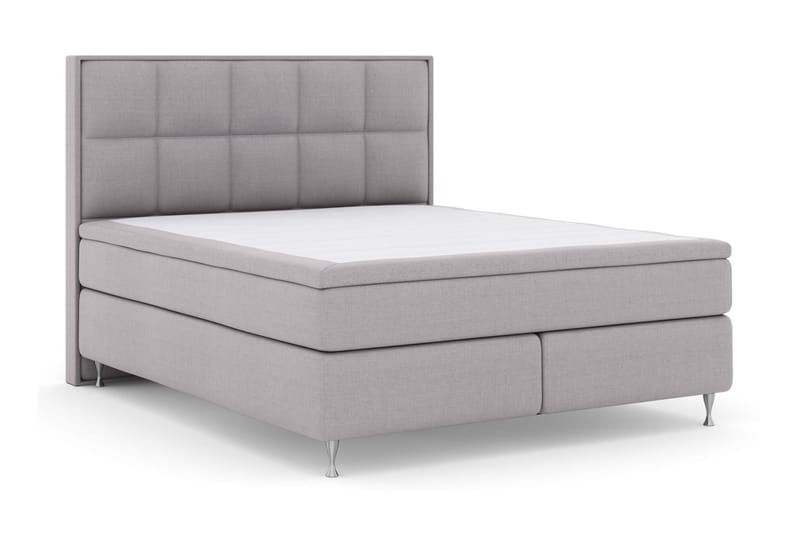 Select No 5 Komplet Sengepakke 210x210 Fast/Medium Watergel - Lysegrå/Sølv - Møbler - Senge - Kontinentalsenge