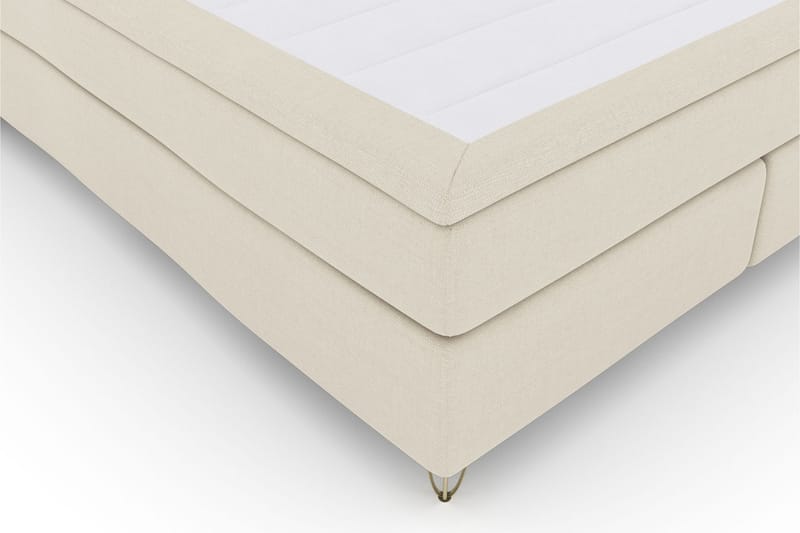 Select No 5 Komplet Sengepakke 210x210 Medium Latex - Beige/Metal V-form - Komplet sengepakke - Kontinentalsenge - Dobbeltsenge - Familieseng