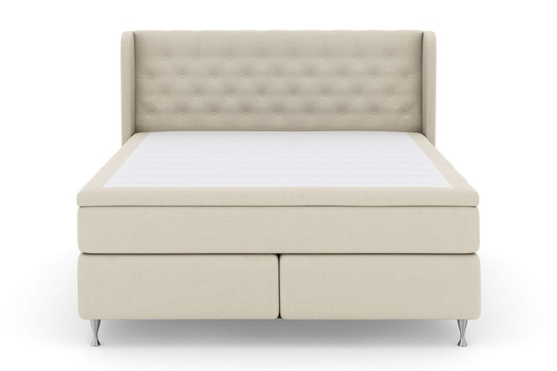 Select No 5 Komplet Sengepakke 210x210 Medium Latex - Beige/Sølv - Møbler - Senge - Komplet sengepakke