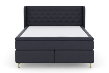 Select No 5 Komplet Sengepakke 210x210 Medium Watergel - Blå/Guld - Møbler - Senge - Komplet sengepakke
