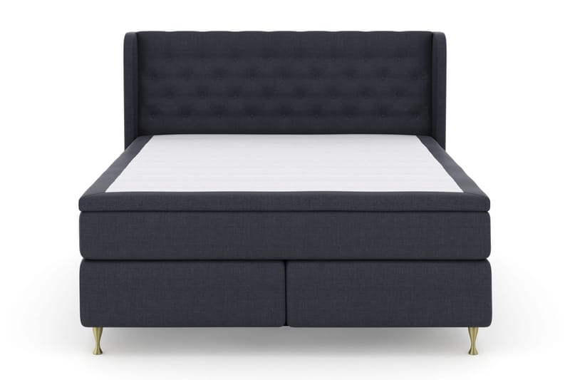 Select No 5 Komplet Sengepakke 210x210 Medium Watergel - Blå/Guld - Møbler - Senge - Komplet sengepakke