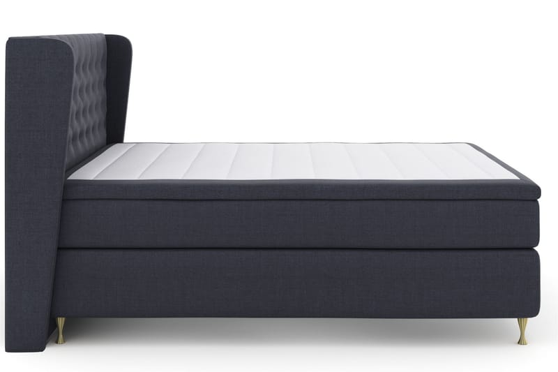 Select No 5 Komplet Sengepakke 210x210 Medium Watergel - Blå/Guld - Møbler - Senge - Komplet sengepakke