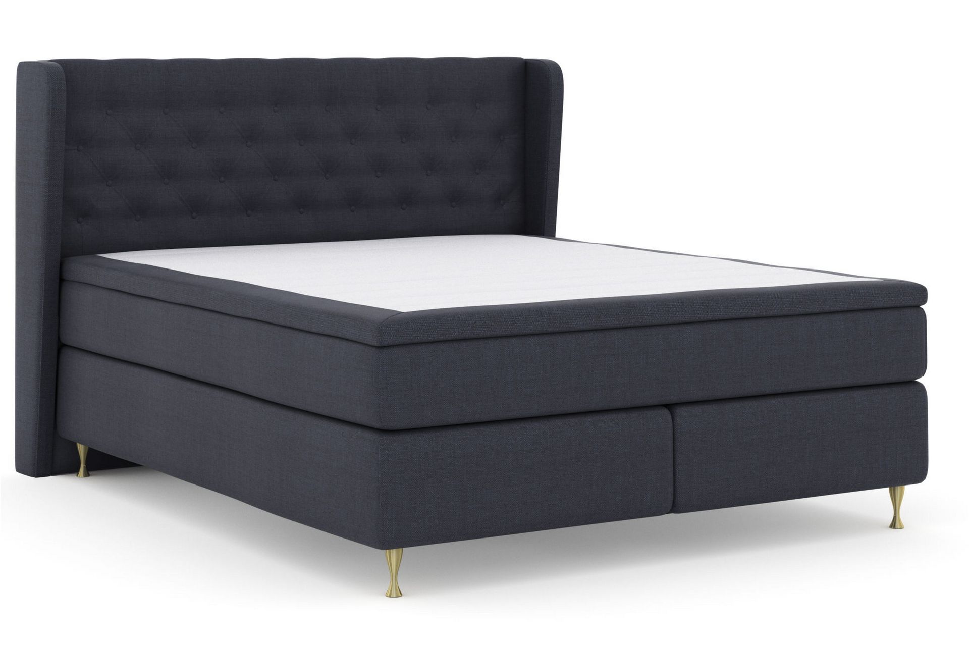 Select No 5 Komplet Sengepakke 210x210 Medium Watergel - Blå/Guld - Møbler - Senge - Komplet sengepakke