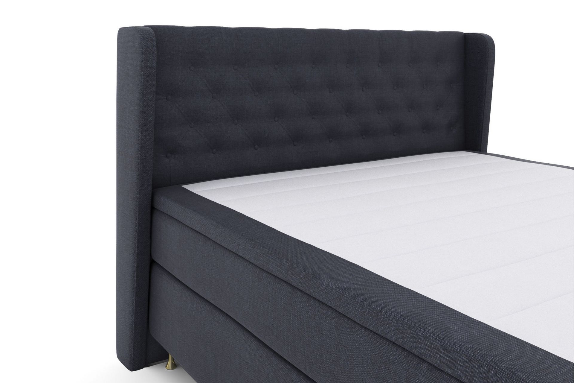 Select No 5 Komplet Sengepakke 210x210 Medium Watergel - Blå/Guld - Møbler - Senge - Komplet sengepakke