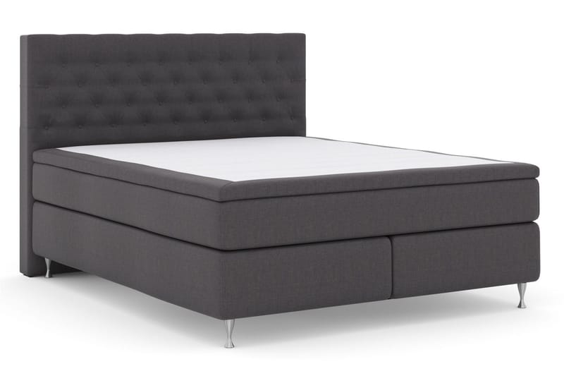 Select No 5 Komplet Sengepakke 210x210 Medium Watergel - Mørkegrå/Sølv - Møbler - Senge - Kontinentalsenge