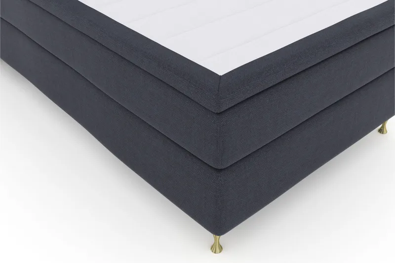 Select No 5 Kontinentalseng 120x200 hård Latex - Blå/Guld - Møbler - Senge - Kontinentalsenge