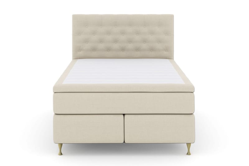 Select No 5 Kontinentalseng 140x200 hård Latex - Beige/Guld - Møbler - Senge - Kontinentalsenge