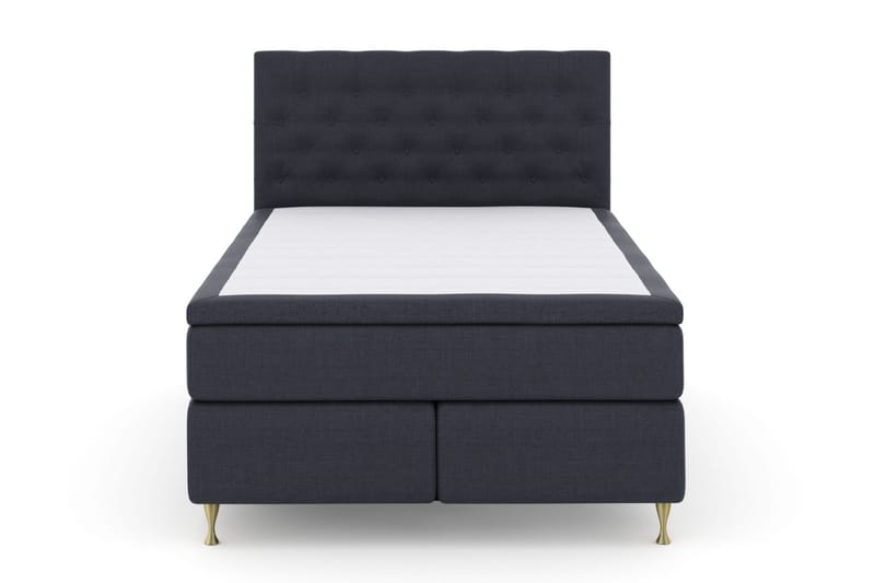 Select No 5 Kontinentalseng 140x200 hård/Medium Latex - Blå/Guld - Møbler - Senge - Kontinentalsenge