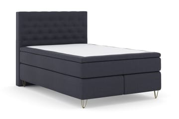 Select No 5 Kontinentalseng 140x200 hård/Medium Latex - Blå/metal V-Form - Møbler - Senge - Kontinentalsenge