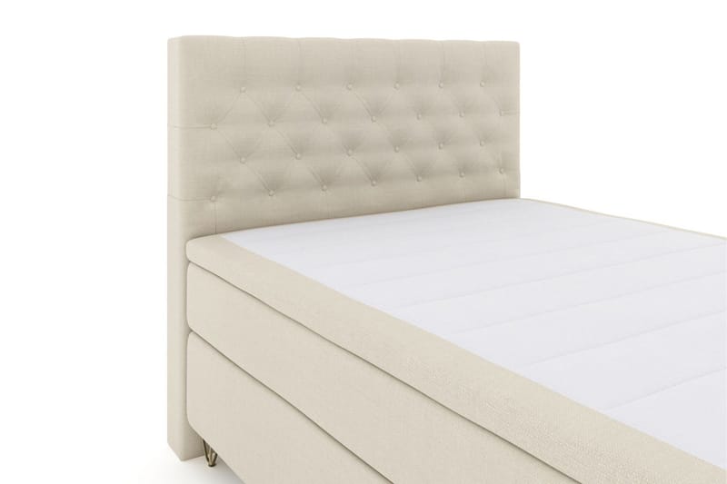Select No 5 Kontinentalseng 140x200 Medium Latex - Beige/metal V-Form - Møbler - Senge - Kontinentalsenge