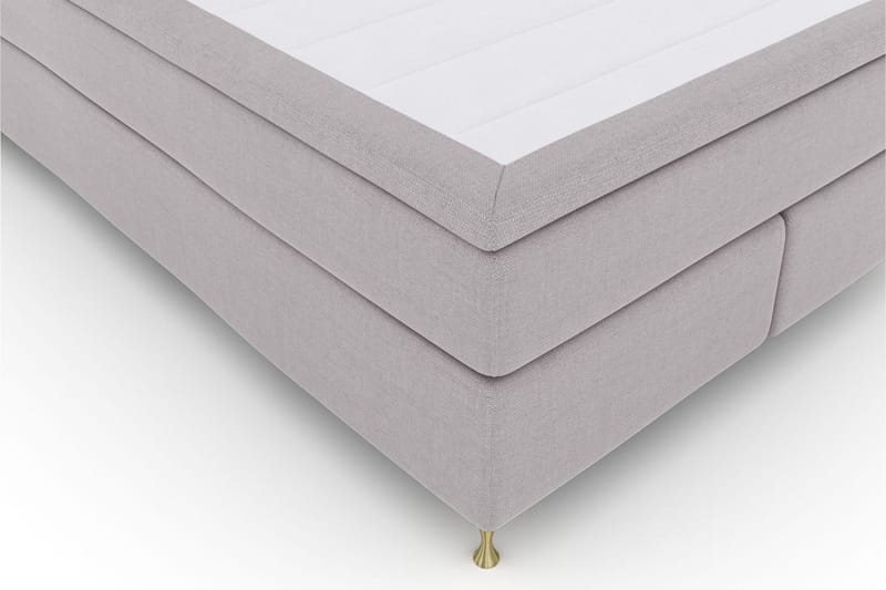 Select No 5 Kontinentalseng 140x200 Medium Latex - lysegrå/Guld - Møbler - Senge - Kontinentalsenge