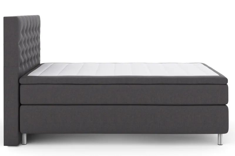 Select No 5 Kontinentalseng 140x200 Medium Watergel - mørkegrå/metal - Møbler - Senge - Kontinentalsenge
