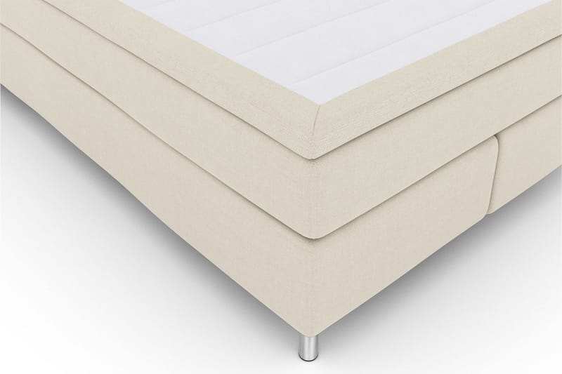 Select No 5 Kontinentalseng 160x200 hård/Medium Latex - Beige/metal - Møbler - Senge - Kontinentalsenge