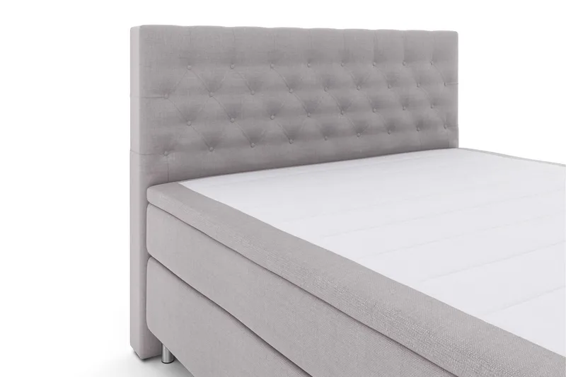Select No 5 Kontinentalseng 180x200 hård Watergel - lysegrå/metal - Møbler - Senge - Kontinentalsenge